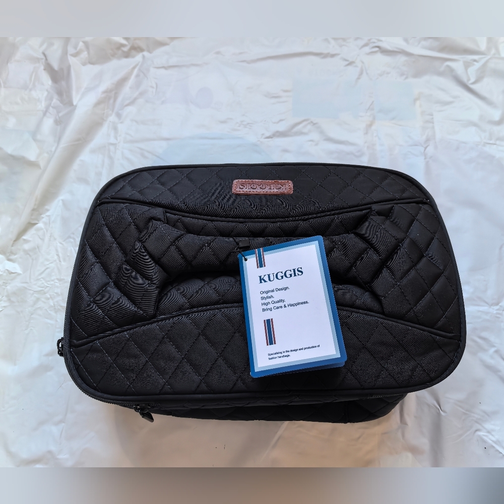 Lunch Box Insulated Lunch Bag Leak proof Cooler Bag Large Drinks Holder Black